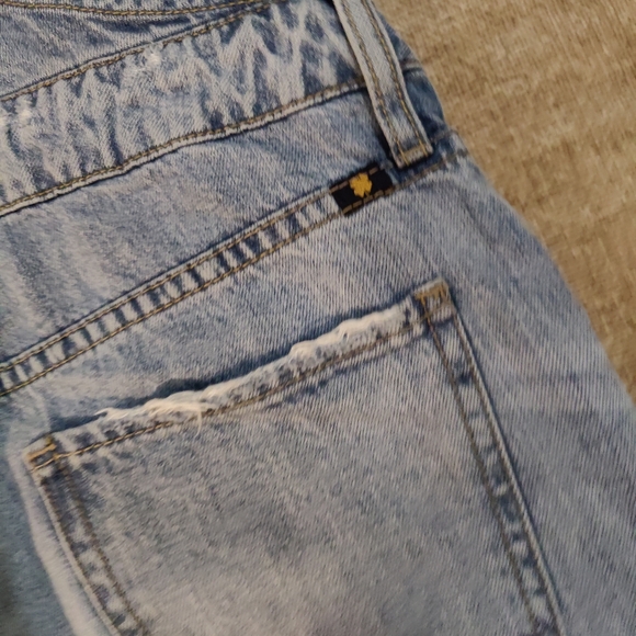 Lucky Brand Light Wash Distressed the Boyfriend Denim Overalls, size XS - Picture 9 of 12